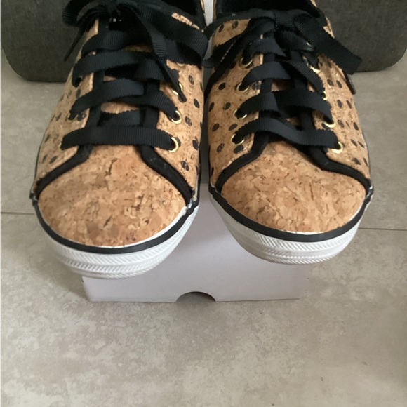 ♦️ KEDS Rally sneakers Cork Sz 8 polka dot EUC - Picture 3 of 6